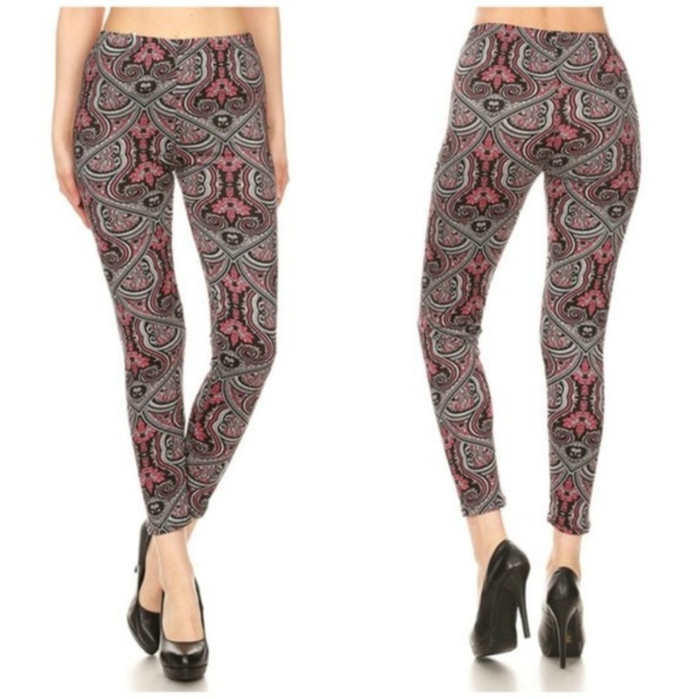 Paisley Print Leggings for Women